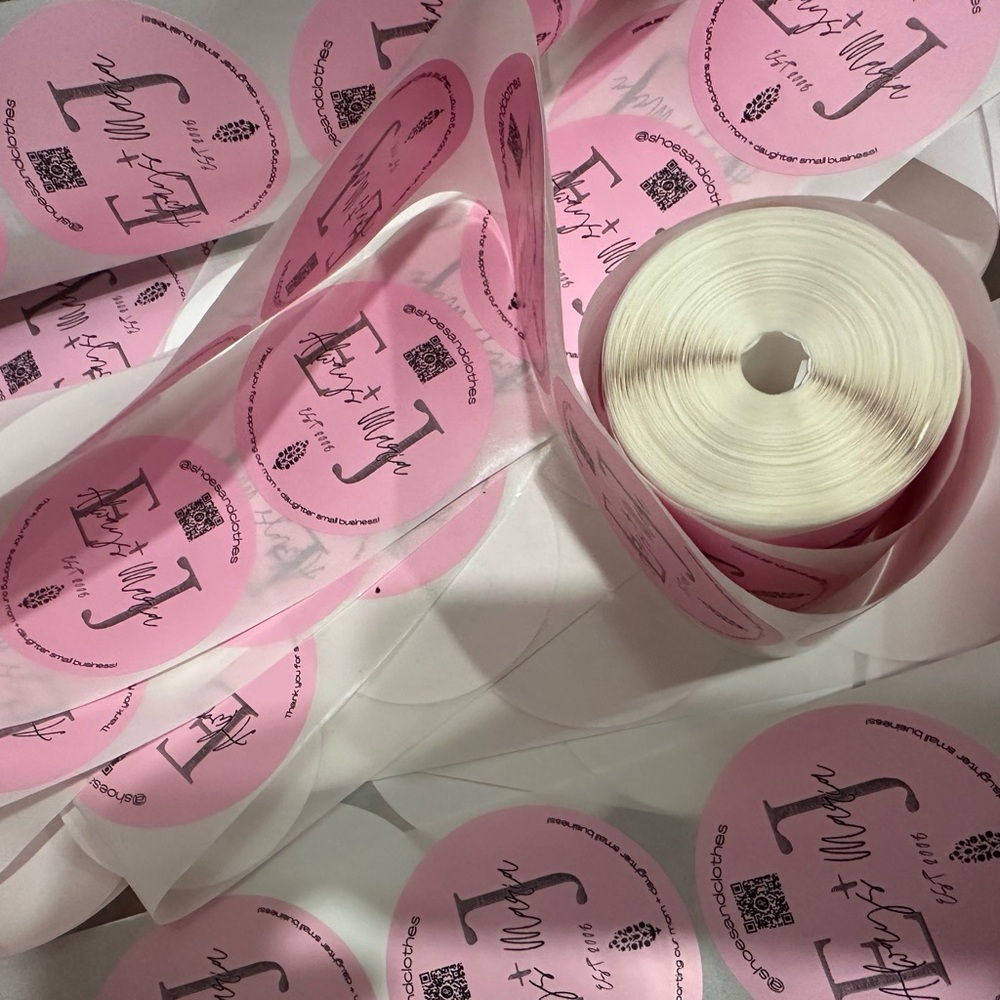 100 Custom 3” QR Code Stickers